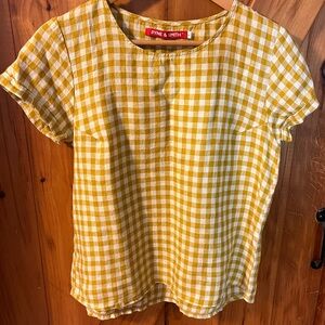 Pyne and Smith No. 14 linen tshirt- Small